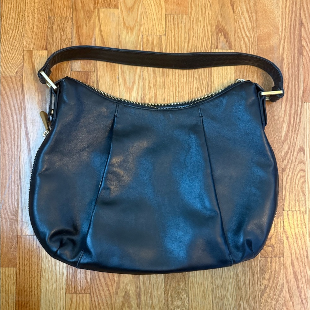 HOBO International Black Leather Bag - EUC